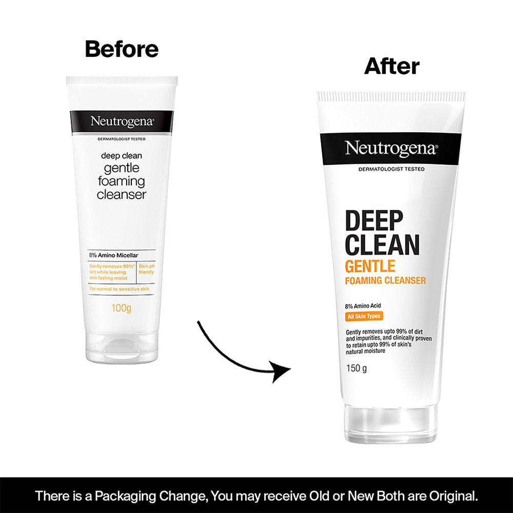 Neutrogena Deep Clean Gentle Foaming Cleanser, 150g