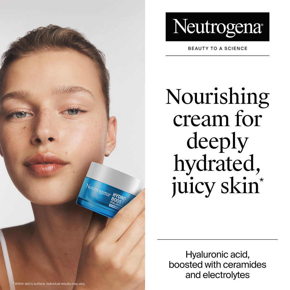 Neutrogena Dry Skin Moisturizer Home + Travel Combo, Nourshing Cream 50g + Water Gel 13g