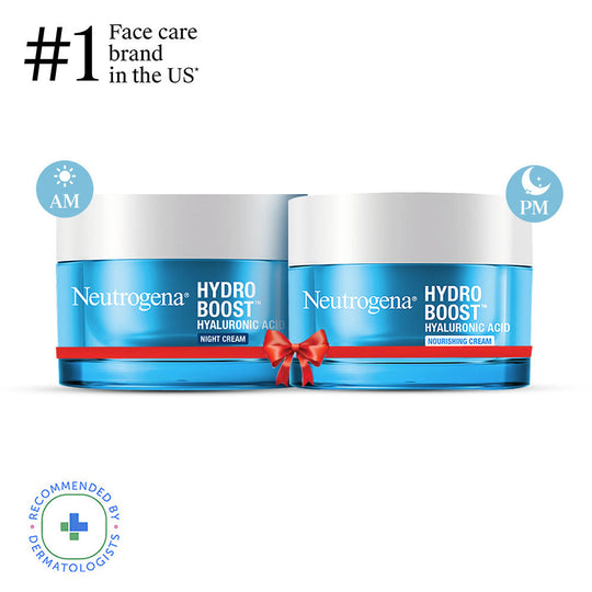 Neutrogena AM PM Routine Hydro Boost Hyaluronic Acid Water Gel 72 Hr Hydration For All Skin Types