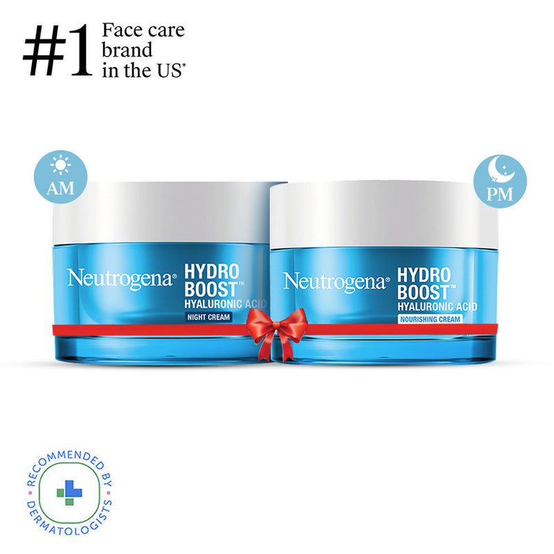 Neutrogena AM PM Routine Hydro Boost Hyaluronic Acid Water Gel 72 Hr Hydration For All Skin Types