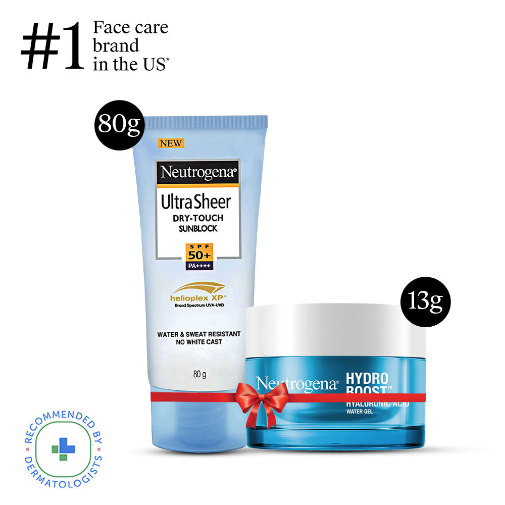 Neutrogena Ultra Sheer Sun Protection + Supercharged Skin Hydration Travel Kit
