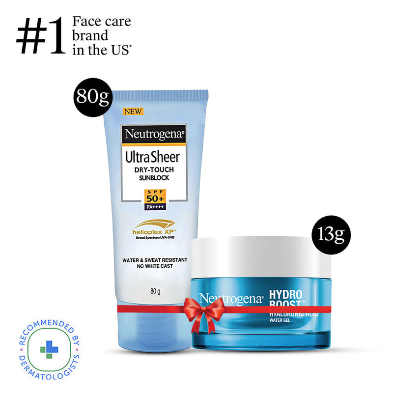 Neutrogena Ultra Sheer Sun Protection + Supercharged Skin Hydration Travel Kit