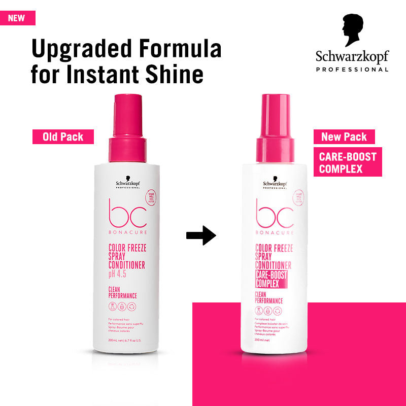 Schwarzkopf Professional Bonacure pH 4.5 Color Freeze Shampoo, 250ml + Spray Conditioner, 200ml Combo Buy at Indicrest Image 6