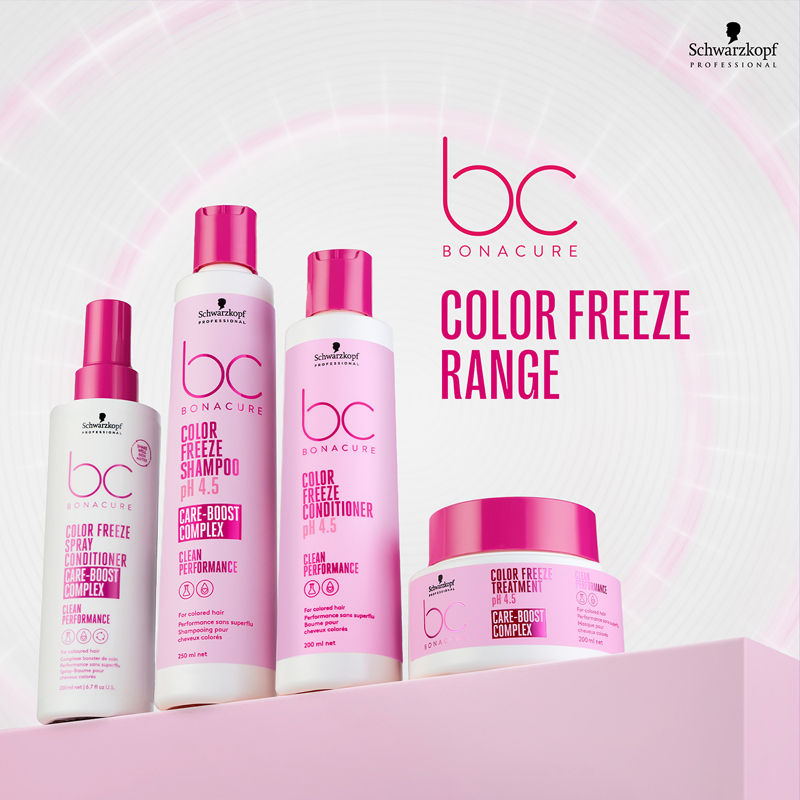 Schwarzkopf Professional Bonacure pH 4.5 Color Freeze Shampoo, 250ml + Conditioner, 200ml + Treatment Mask, 200ml Combo Buy at Indicrest Image 11