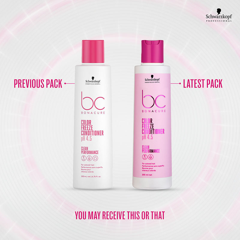 Schwarzkopf Professional Bonacure pH 4.5 Color Freeze Shampoo, 250ml + Conditioner, 200ml + Treatment Mask, 200ml Combo Buy at Indicrest Image 8