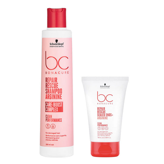 Schwarzkopf Professional Repair Rescue Shampoo, 250ml + Sealed End Cream, 100ml Combo, 2 pieces Buy at Indicrest