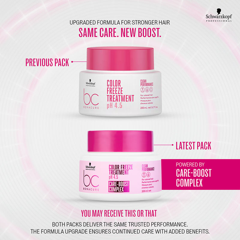 Schwarzkopf Professional Bonacure Color Freeze Shampoo, 250ml + Treatment, 200ml Combo Buy at Indicrest Image 6