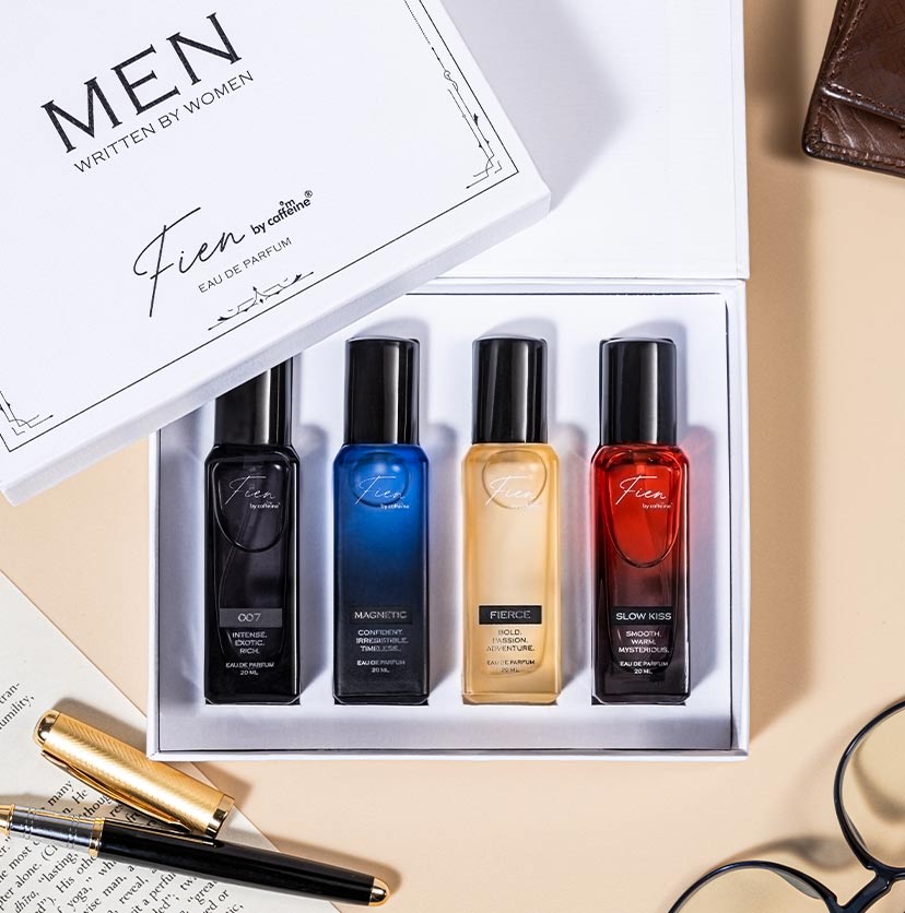 Mcaffeine Perfume gift Set for Men Curated by Women, 20ml x 4 - Buy from Indicrest
