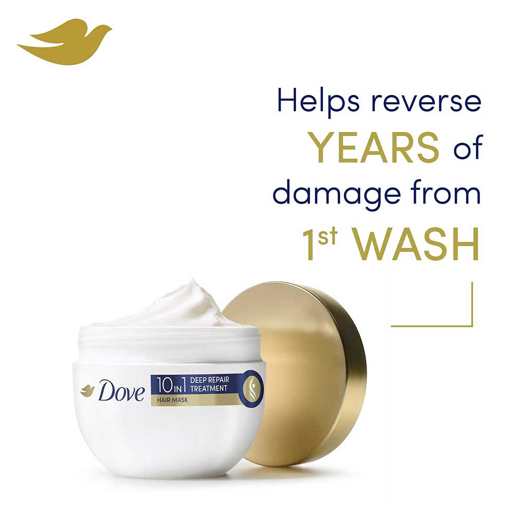 Dove Intense Repair Treatment Shampoo + Hair Mask For Frizzy Hair, 1120ml Buy at Indicrest Image 8
