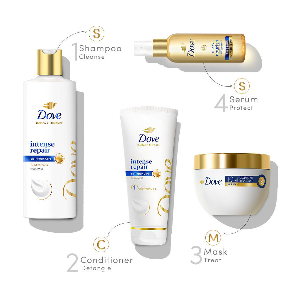 Dove Intense Repair Treatment Shampoo + Hair Mask For Frizzy Hair, 1120ml Buy at Indicrest Image 9