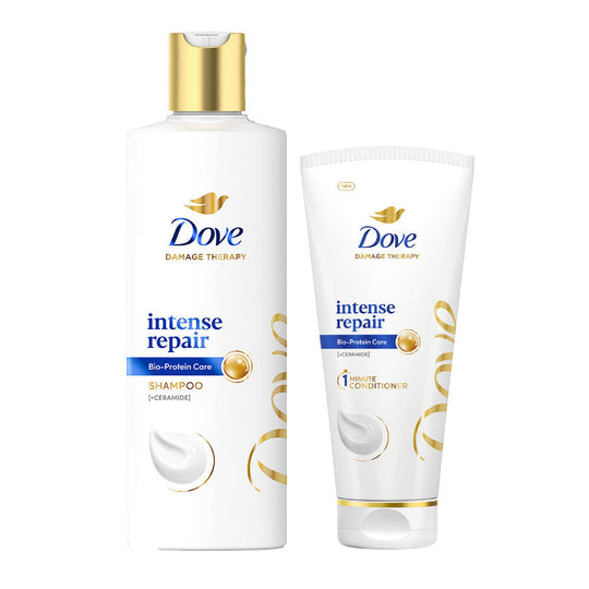 Dove Intense Repair Combo (Buy 1Ltr Shampoo and Get 190ml Conditioner Free) Buy at Indicrest
