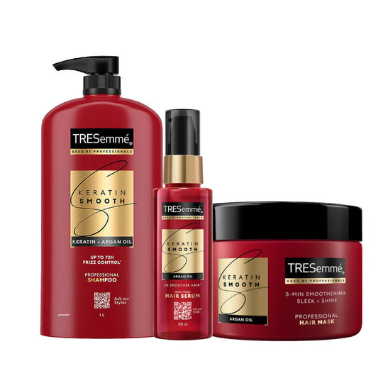 TRESemme Keratin Shampoo 1000ml + Hair Serum, 100ml + Mask, 300ml Combo, 3 pieces Buy at Indicrest