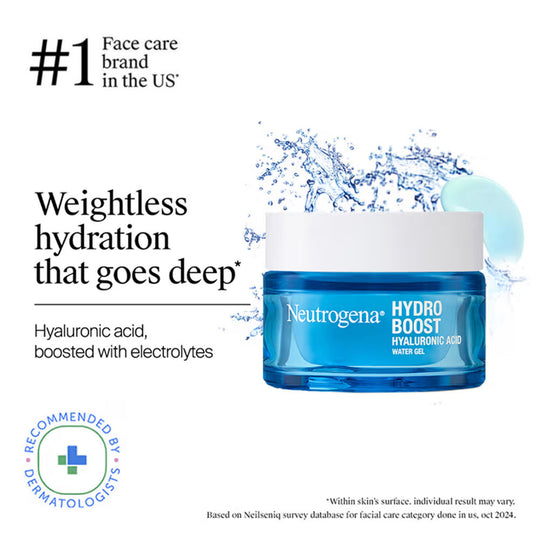 Neutrogena Hydro Boost Hyaluronic Acid Water Gel Light Face Moisturizer For Normal, Dry & Oily Skin, 50g