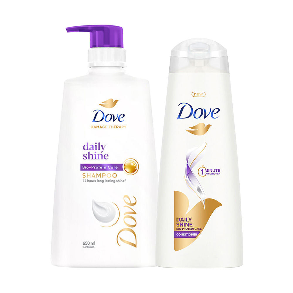 Dove Daily Shine Shampoo + Conditioner Combo, 2 pieces Buy at Indicrest