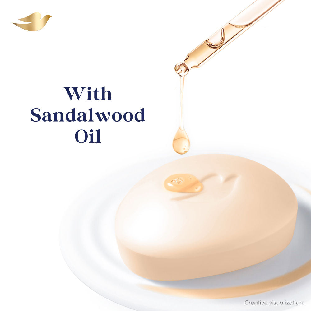 Dove Sandalwood Beauty Bathing Bar (Pack of 3), 375g Buy at Indicrest Image 4