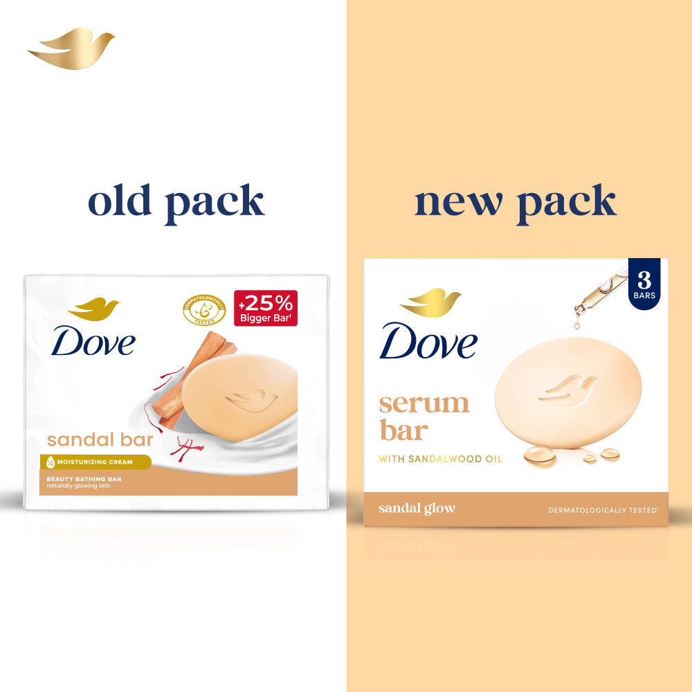 Dove Sandalwood Beauty Bathing Bar (Pack of 3), 375g Buy at Indicrest Image 8