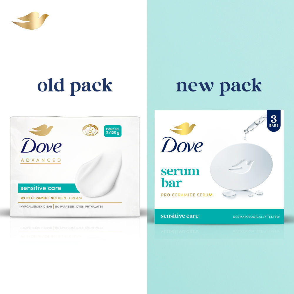 Dove Advanced Sensitive Care Bar With Ceramide & Nutrient Cream, 375g Buy at Indicrest Image 8