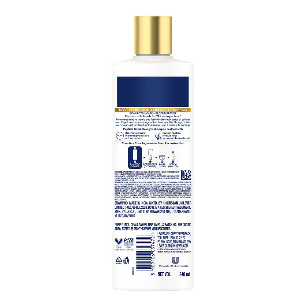 Dove Peptide Bond Strength Shampoo, 340ml Buy at Indicrest Image 10