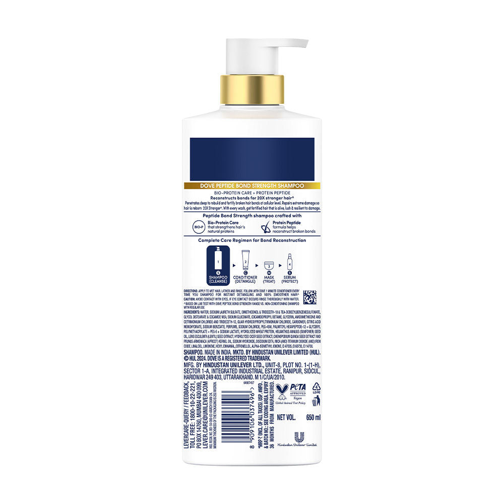 Dove Peptide Bond Strength Shampoo, 650ml Buy at Indicrest Image 10