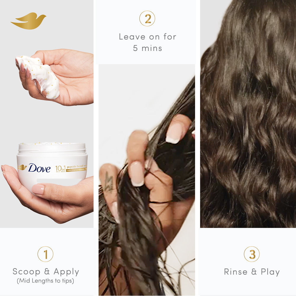 Dove Peptide Bond Strength Hair Treatment Mask, 300ml Buy at Indicrest Image 8