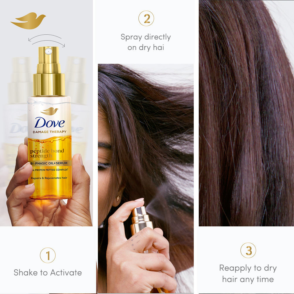 Dove Peptide Bond Strength Bi-Phasic Oil+Serum, 50ml Buy at Indicrest Image 7
