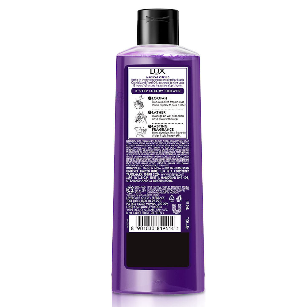 LUX Body Wash Magical Orchid Shower Gel Black Orchid Fragrance & Juniper Scent, 245ml Buy at Indicrest Image 10