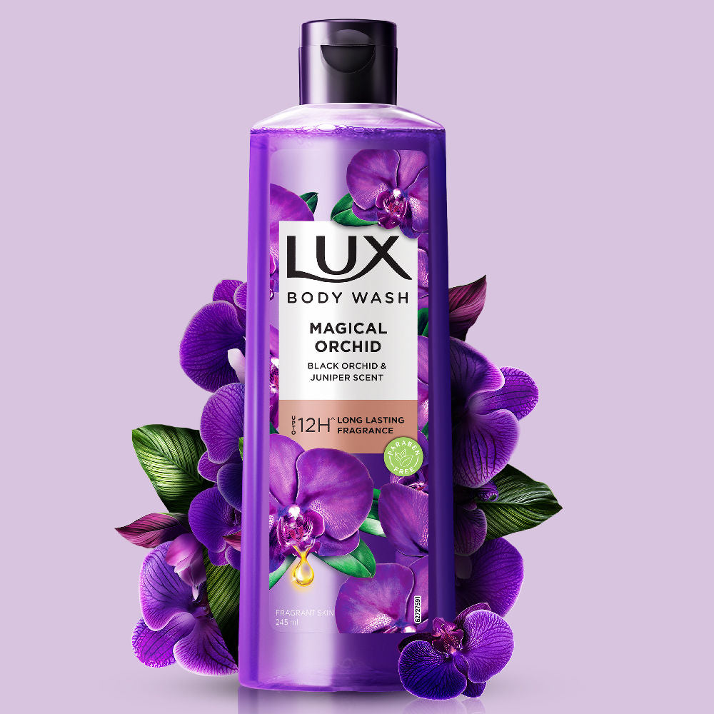 LUX Body Wash Magical Orchid Shower Gel Black Orchid Fragrance & Juniper Scent, 245ml Buy at Indicrest