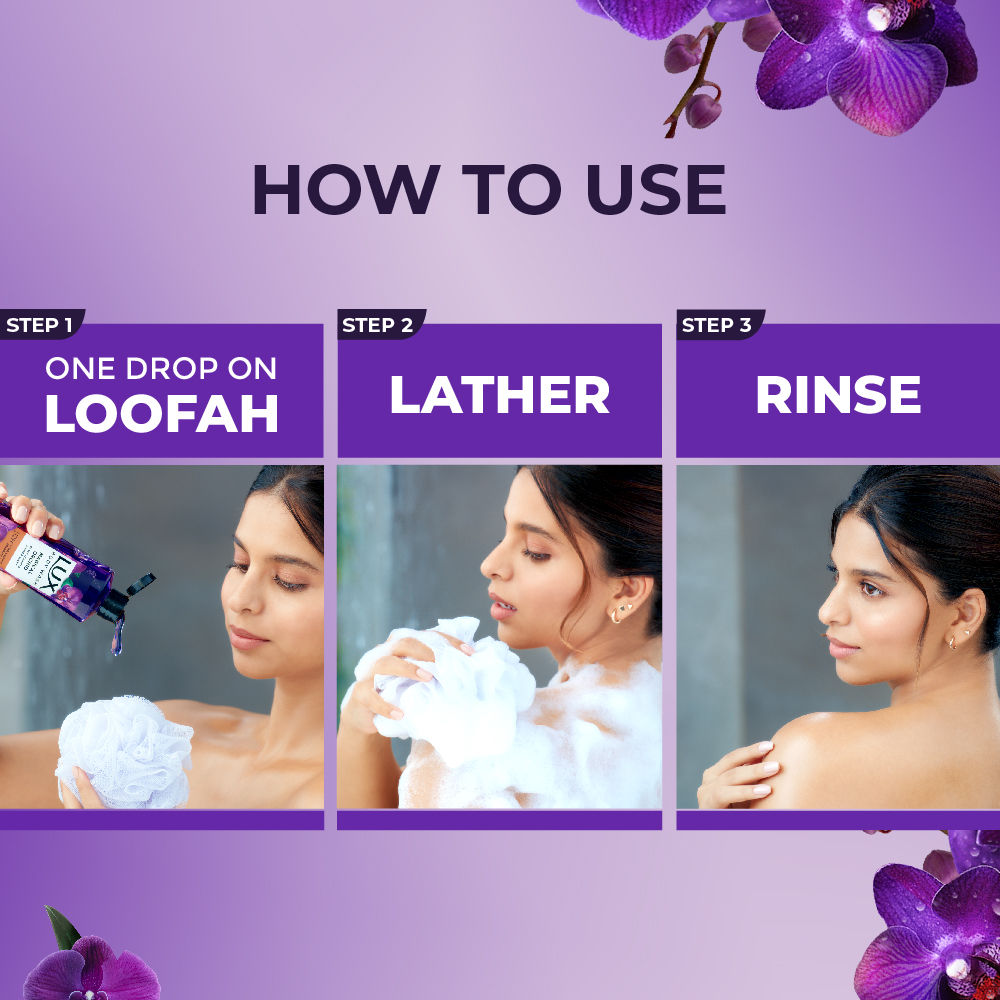 LUX Body Wash Magical Orchid Shower Gel Black Orchid Fragrance & Juniper Scent, 245ml Buy at Indicrest Image 8