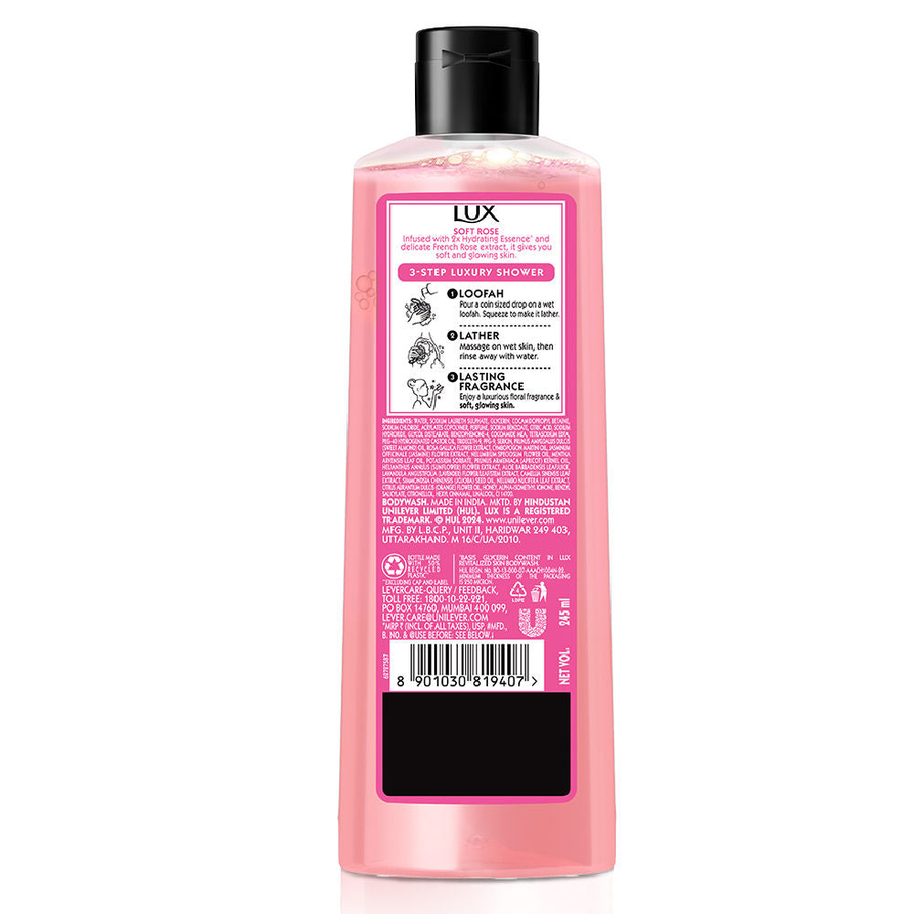 Lux French Rose Fragrance And Almond Oil Bodywash, 245ml Buy at Indicrest Image 10