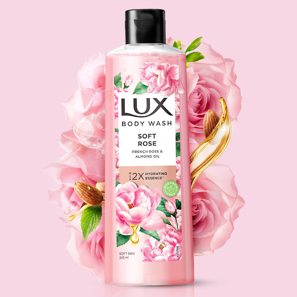 Lux French Rose Fragrance And Almond Oil Bodywash, 245ml Buy at Indicrest