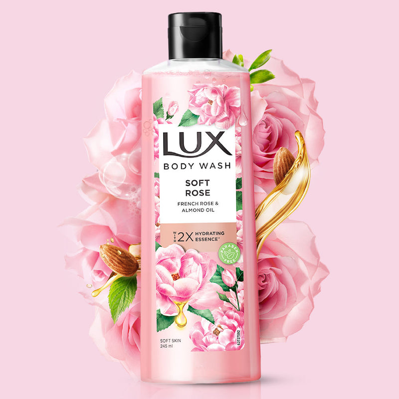 Lux French Rose Fragrance And Almond Oil Bodywash, 245ml Buy at Indicrest