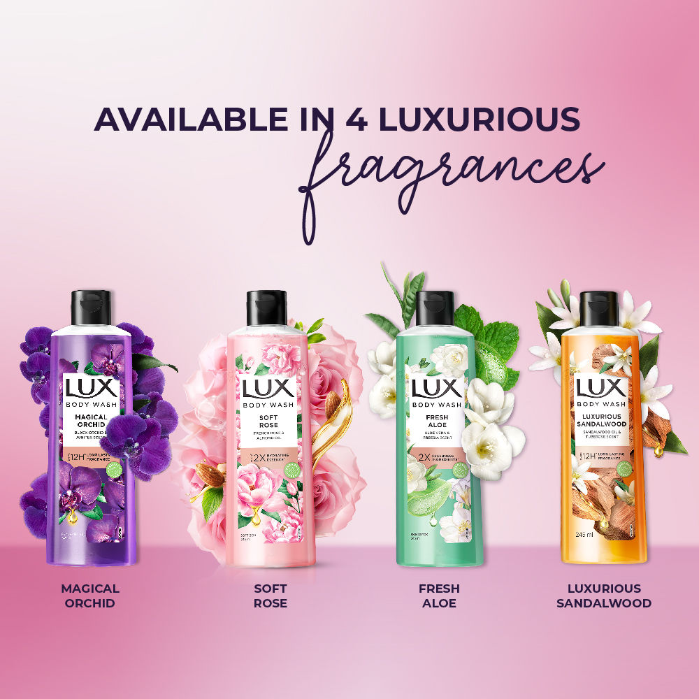 Lux French Rose Fragrance And Almond Oil Bodywash, 245ml Buy at Indicrest Image 9
