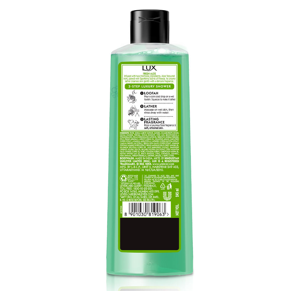 Lux Freesia Fresh Aloe Vera Bodywash Shower Gel, 245ml Buy at Indicrest Image 10