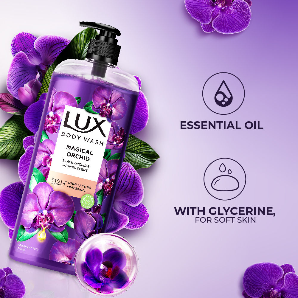 Lux Body Wash With Fragrant Skin Black Orchid Scent & Juniper Scent, 750ml Buy at Indicrest Image 7