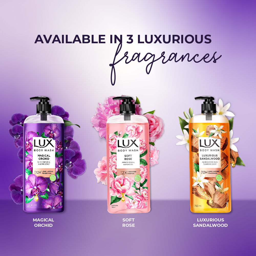 Lux Body Wash With Fragrant Skin Black Orchid Scent & Juniper Scent, 750ml Buy at Indicrest Image 9