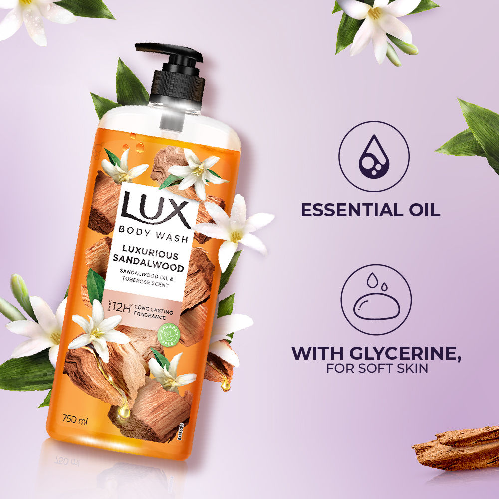 Lux Luxurious Sandalwood Body Wash, 750ml Buy at Indicrest Image 7