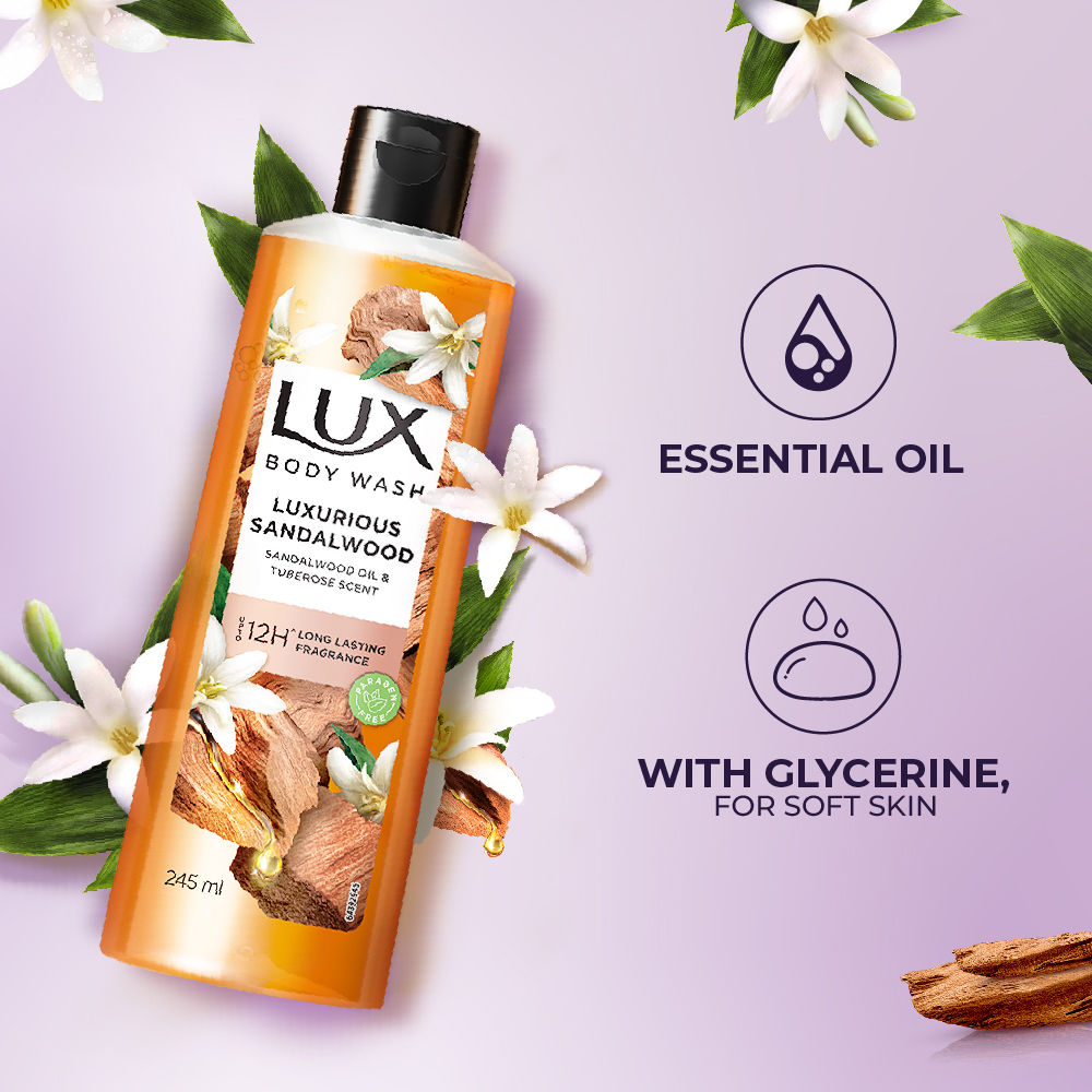 Lux Luxurious Sandalwood Body Wash, 245ml Buy at Indicrest Image 7