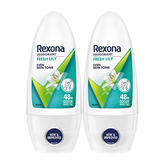 Rexona Fresh Lily Underarm Roll On Deodorant For Women (Pack of 2), 2 pieces Buy at Indicrest