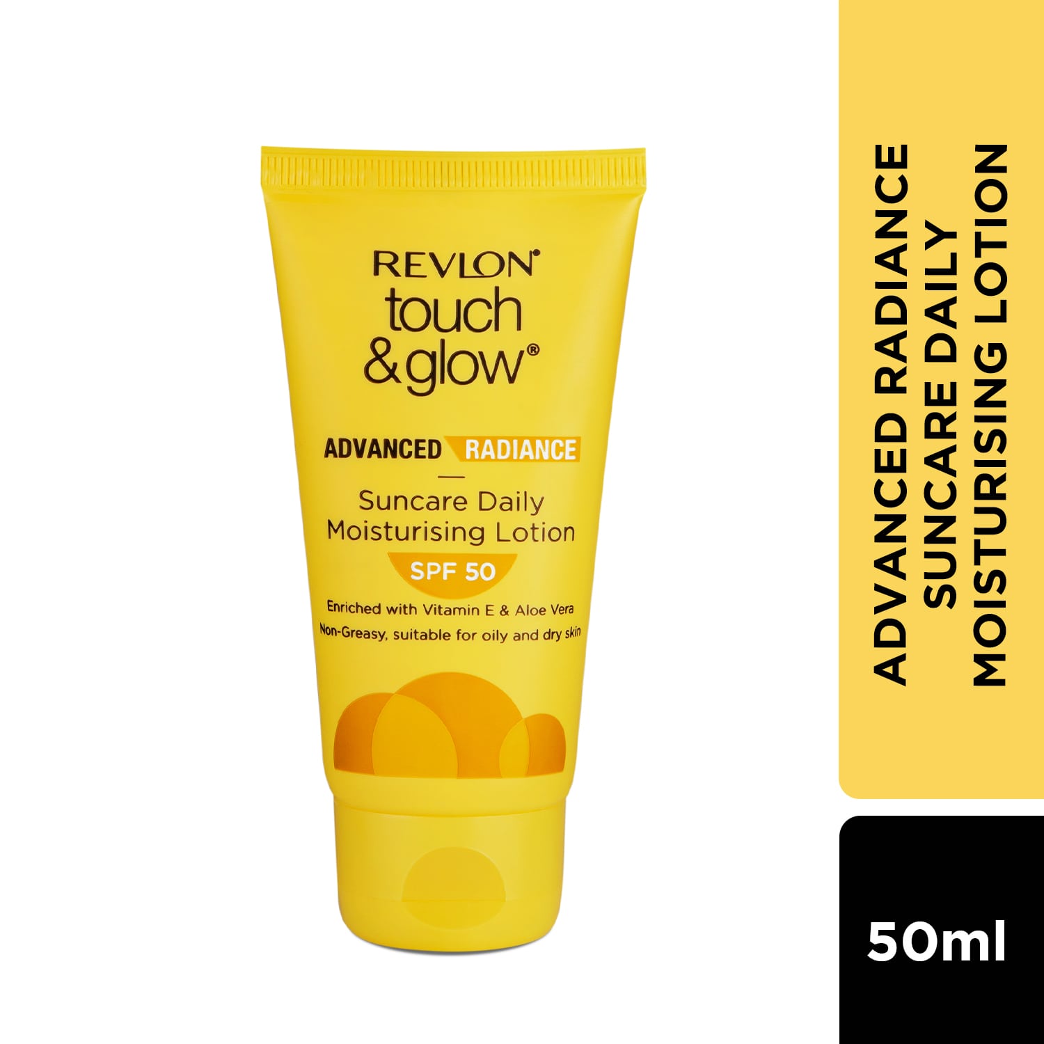 Revlon Touch and Glow Advanced Radiance Suncare Daily Moisturizing Lotion SPF50, 50g - Image 2 - Buy from Indicrest