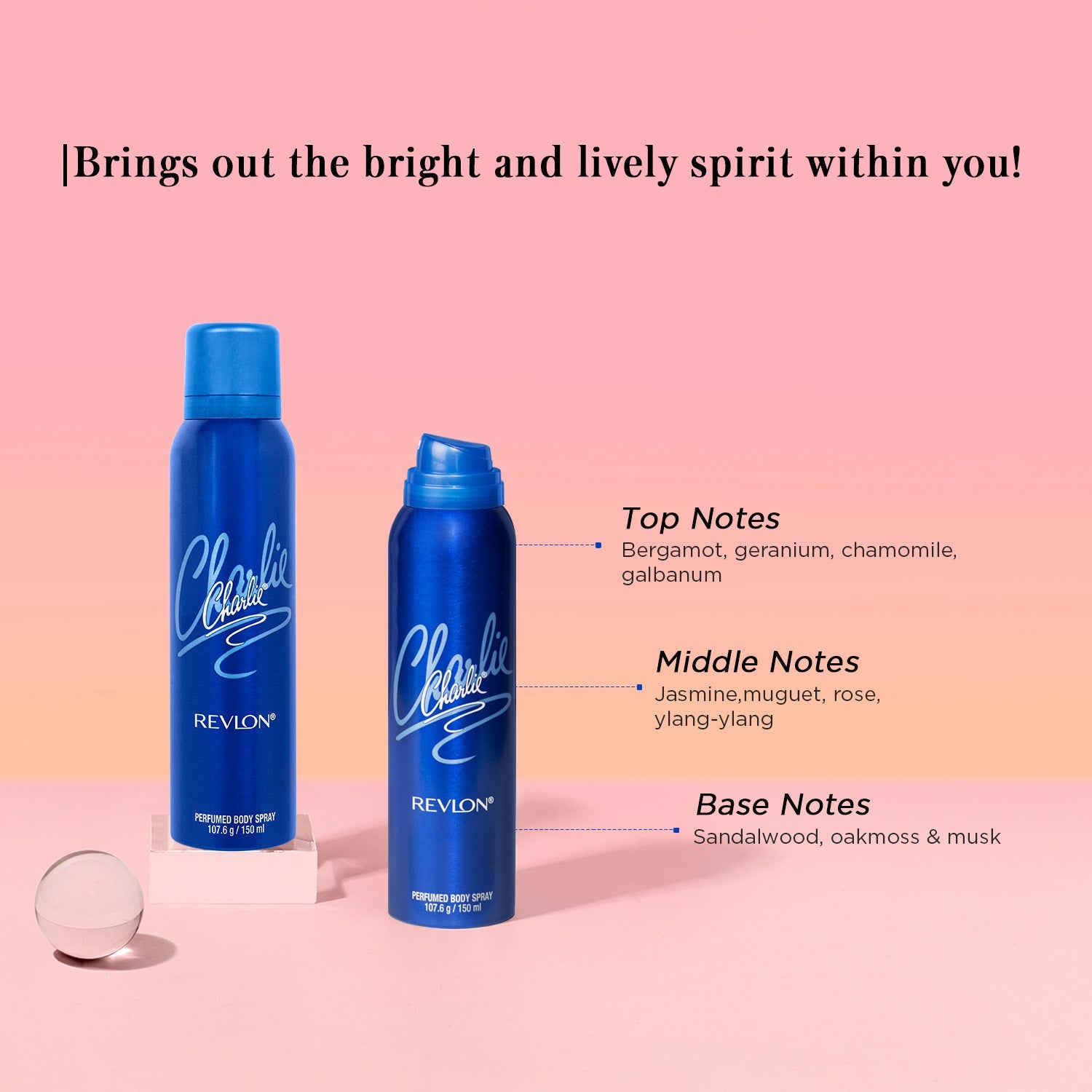 Revlon Charlie Blue Perfumed Body Spray Men and Women, 150ml - Image 4 - Buy from Indicrest