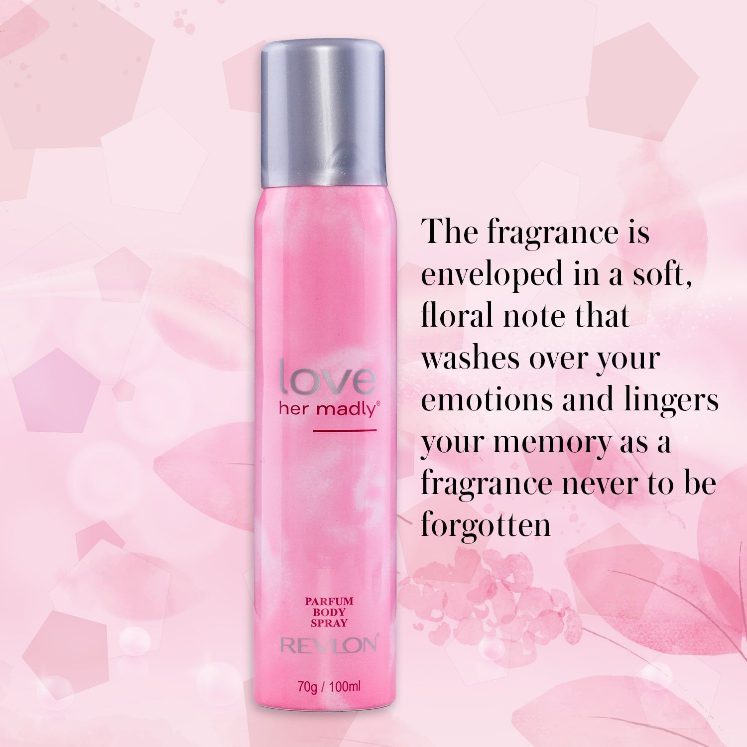 Revlon Love Her Madly Perfumed Body Spray, 100ml - Image 3 - Buy from Indicrest