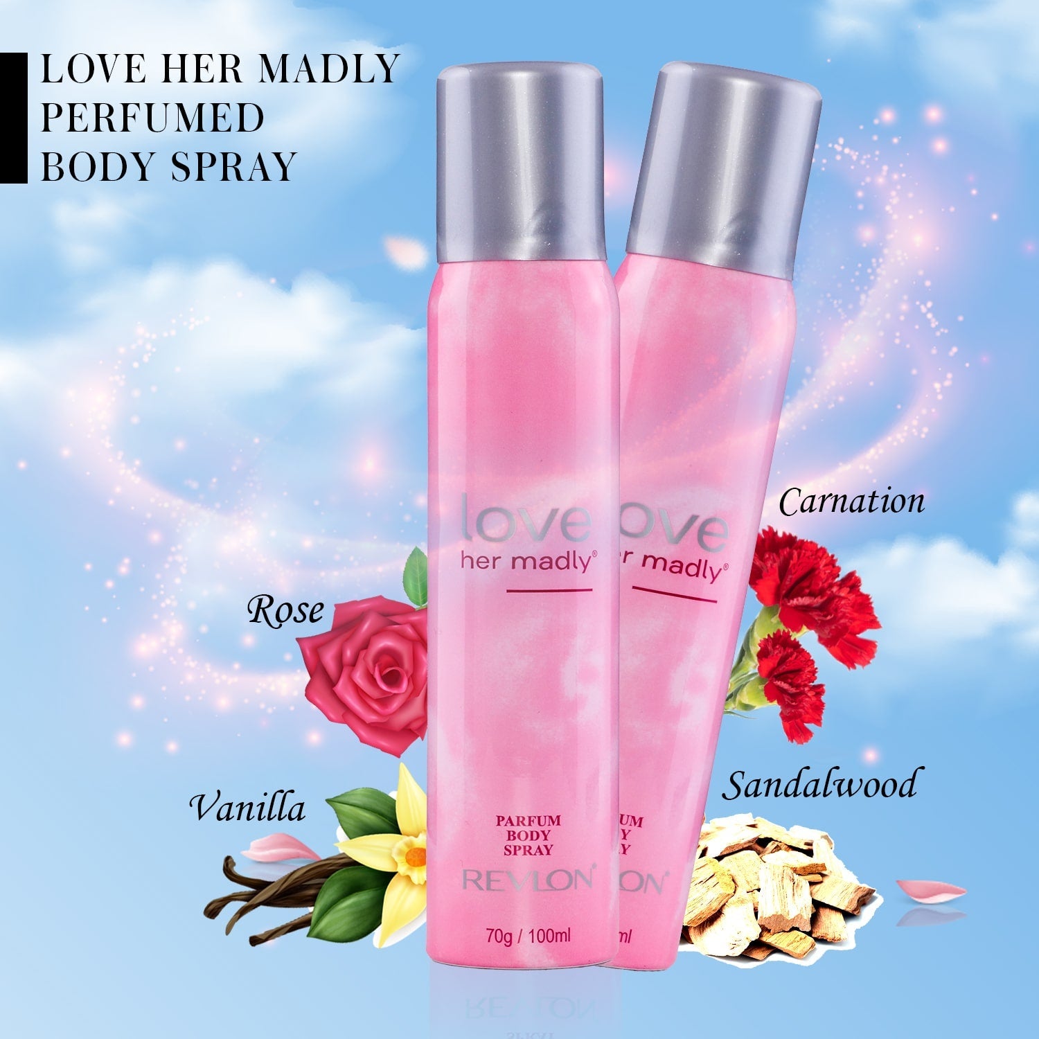 Revlon Love Her Madly Perfumed Body Spray, 100ml - Image 4 - Buy from Indicrest