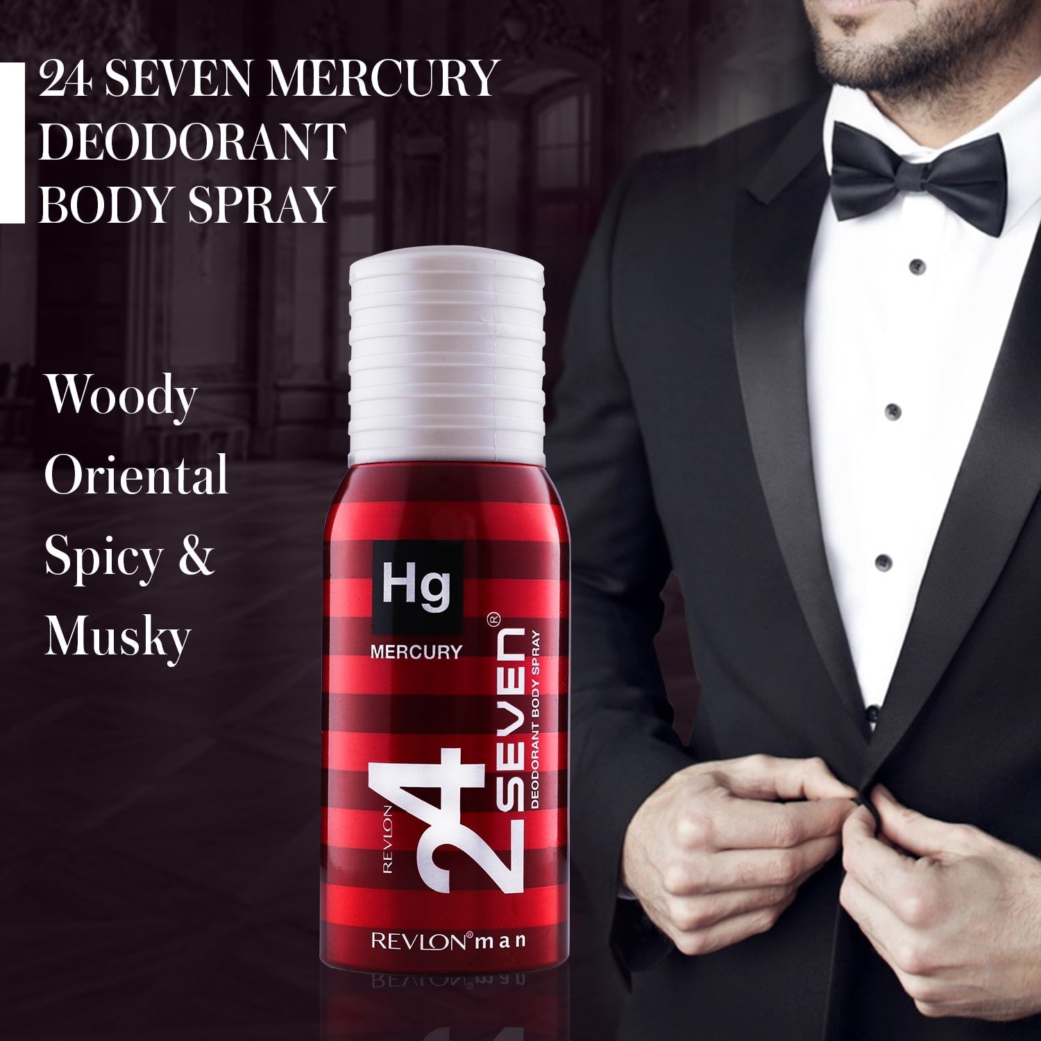 Revlon 24Seven Deodorant Spray, Platinum - 130ml - Image 13 - Buy from Indicrest