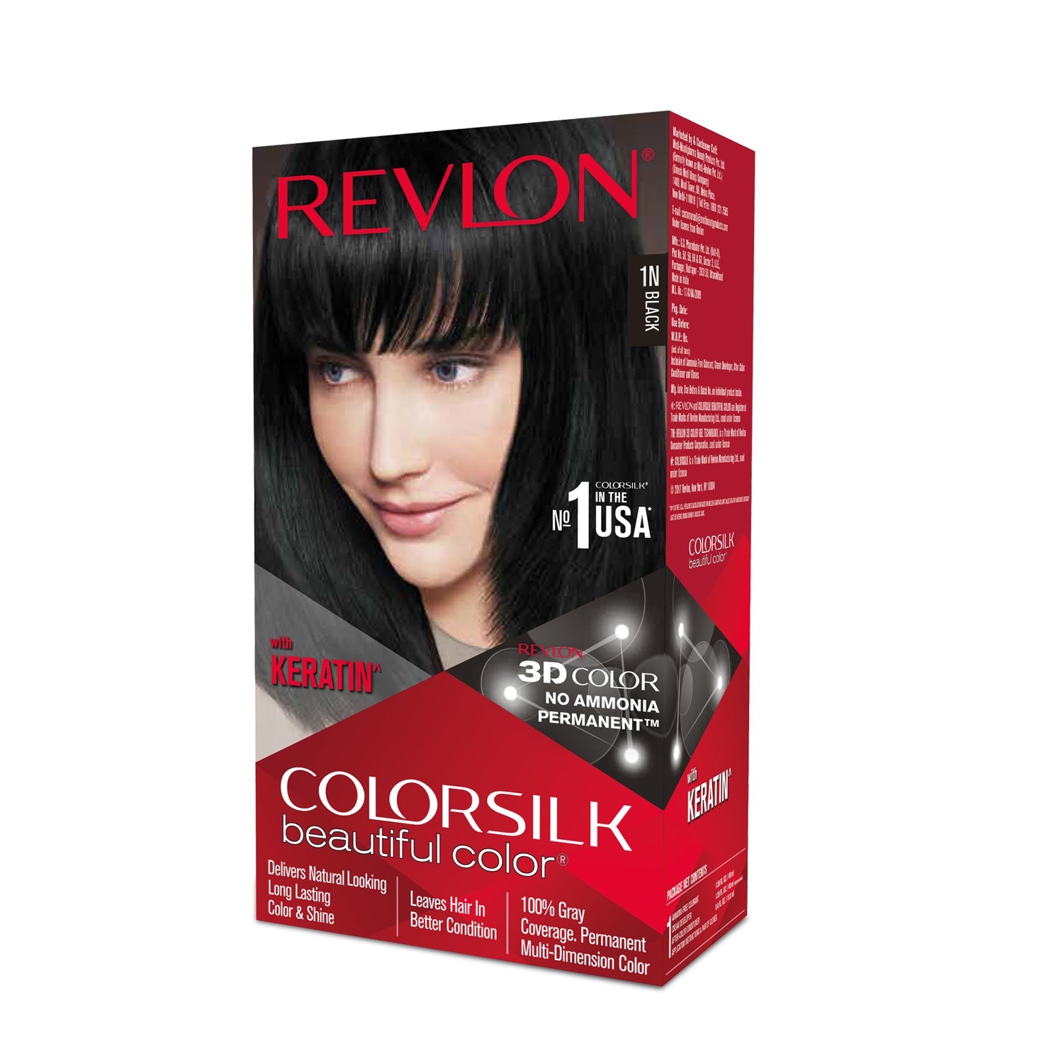 Revlon Colorsilk Beautiful Color Permanent Hair Dye, Dark Mahogany Brown 3RB - Image 2 - Buy from Indicrest