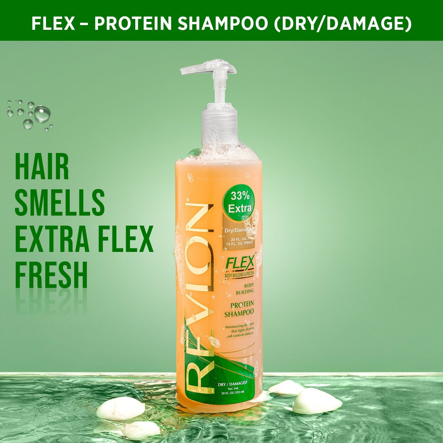 Revlon Flex Protein Shampoo – For Dry and Damaged Hair, 592ml - Image 3 - Buy from Indicrest