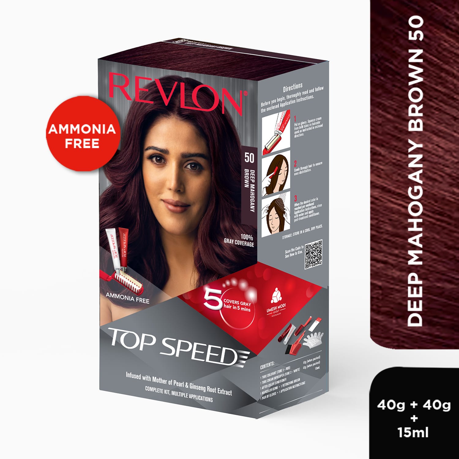 Revlon Top Speed Hair Color for Women, Brownish Black 68 - Image 12 - Buy from Indicrest