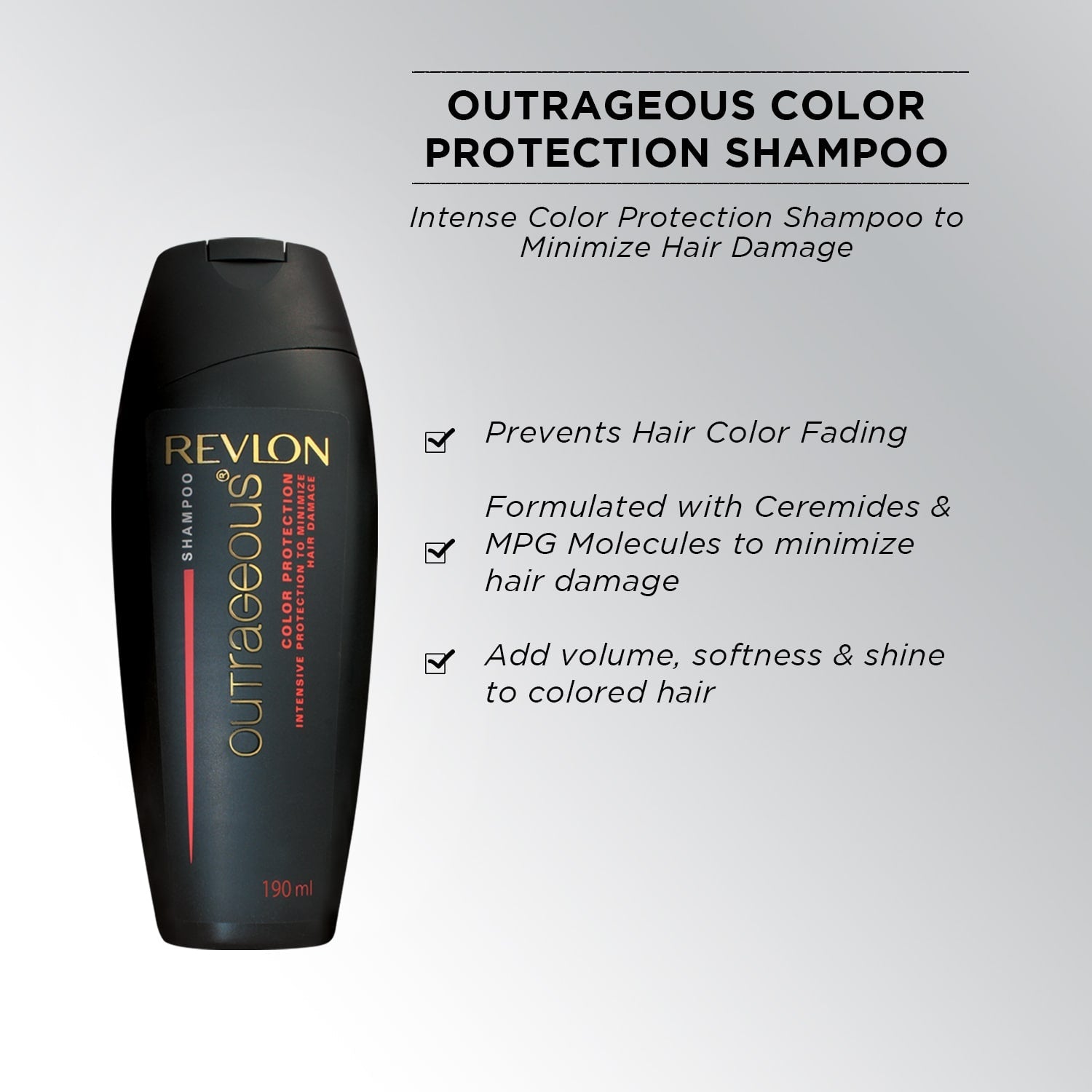 Revlon Outrageous Color Protection Shampoo, 190ml - Image 3 - Buy from Indicrest
