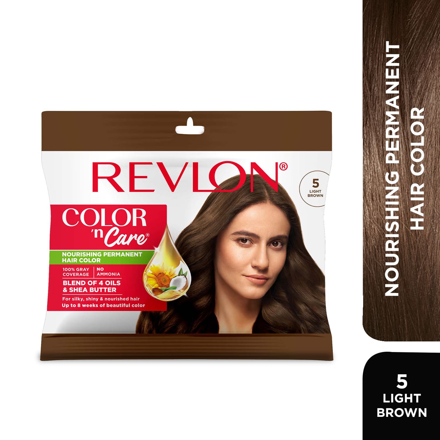 Revlon Color N Care Hair Color Sachet, 5 Light Brown - Buy from Indicrest