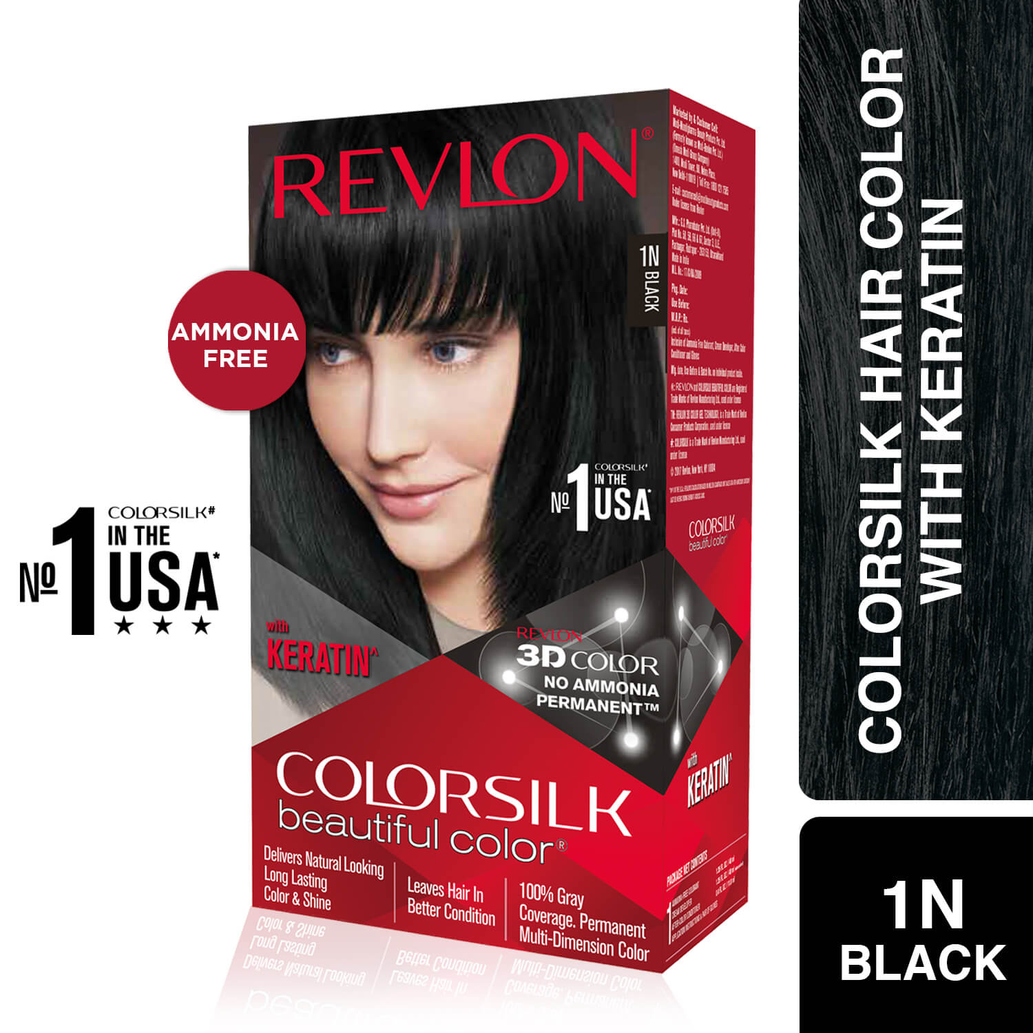 Revlon Colorsilk Beautiful Color + Outrageous Shampoo, 4N Medium Brown + Shampoo, 90ml - Image 4 - Buy from Indicrest