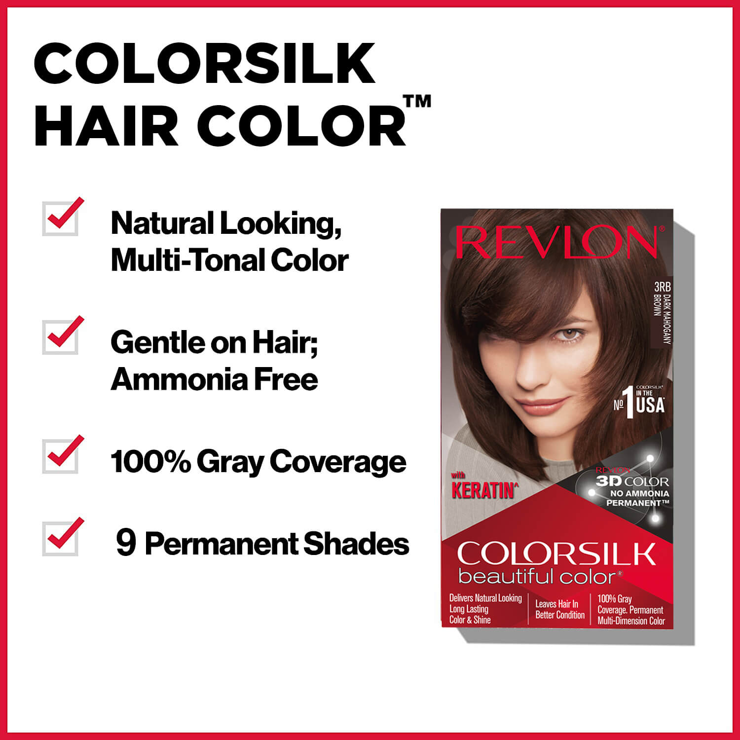 Revlon Colorsilk Beautiful Color + Outrageous Shampoo, 4N Medium Brown + Shampoo, 90ml - Image 32 - Buy from Indicrest